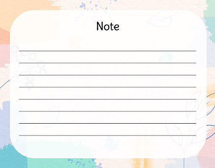 Free Printable Note Cards Templates