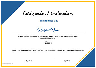 Editable Ordination Application Form Free Printable Ordination Certificate Templates