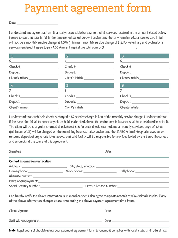 Free Payment Agreement Template for Word and PDF