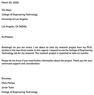 Free Permission Letter to Use Laboratory for Word