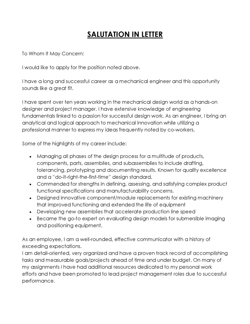 Free To Whom It May Concern Template for Word and PDF