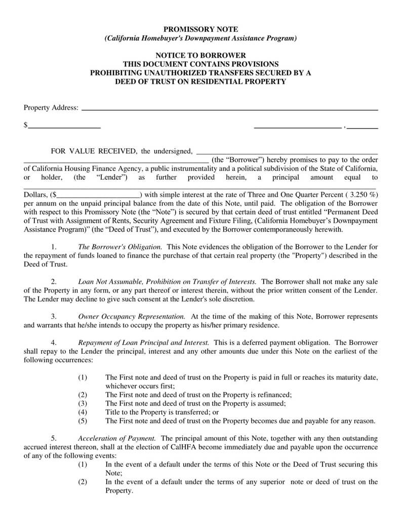 Free Secured Promissory Note Template for Word and PDF