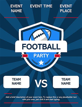 Free Sports Flyer Template for Word and PowerPoint