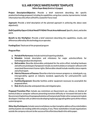 Free White Paper Template for Word and PDF