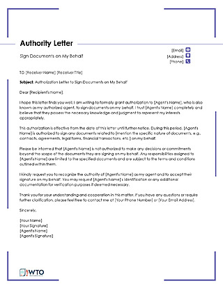 12 Free Vehicle Authorization Letter Templates
