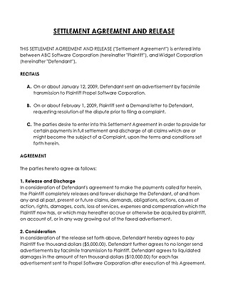 Free Marital (Divorce) Settlement Agreement Template for Word and PDF
