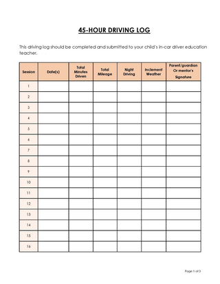 Free Driver’s Daily Log Book Template for Word and PDF