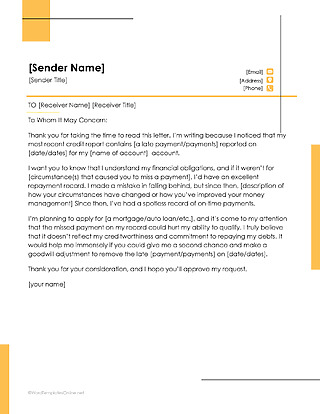 Professional goodwill letter template