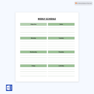 Free Weekly Lesson Plan Template for Word and Excel