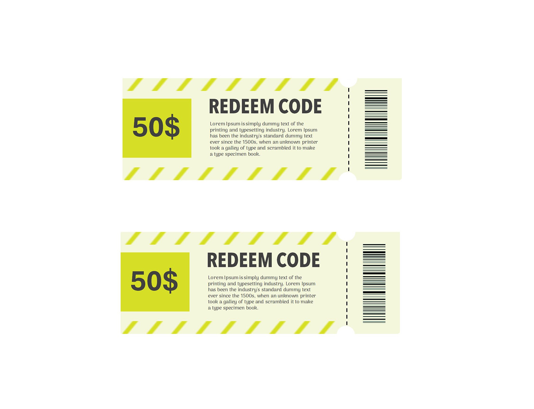 Printable voucher design free download