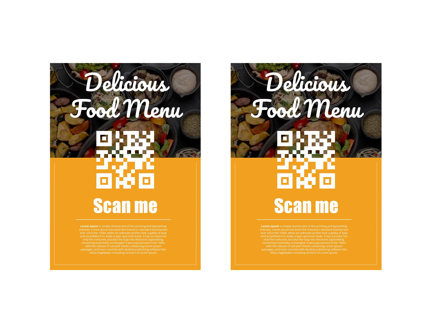 Free Table Tent Template for Buffet Labeling in PowerPoint
