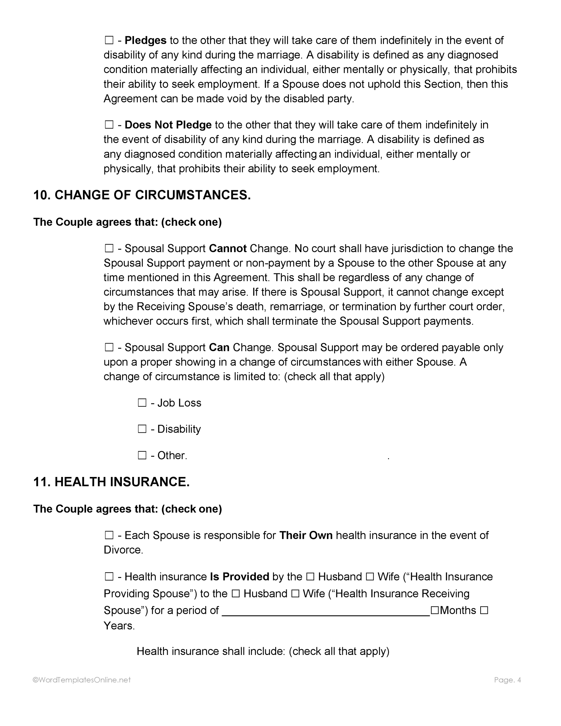 Word document post nuptial agreement