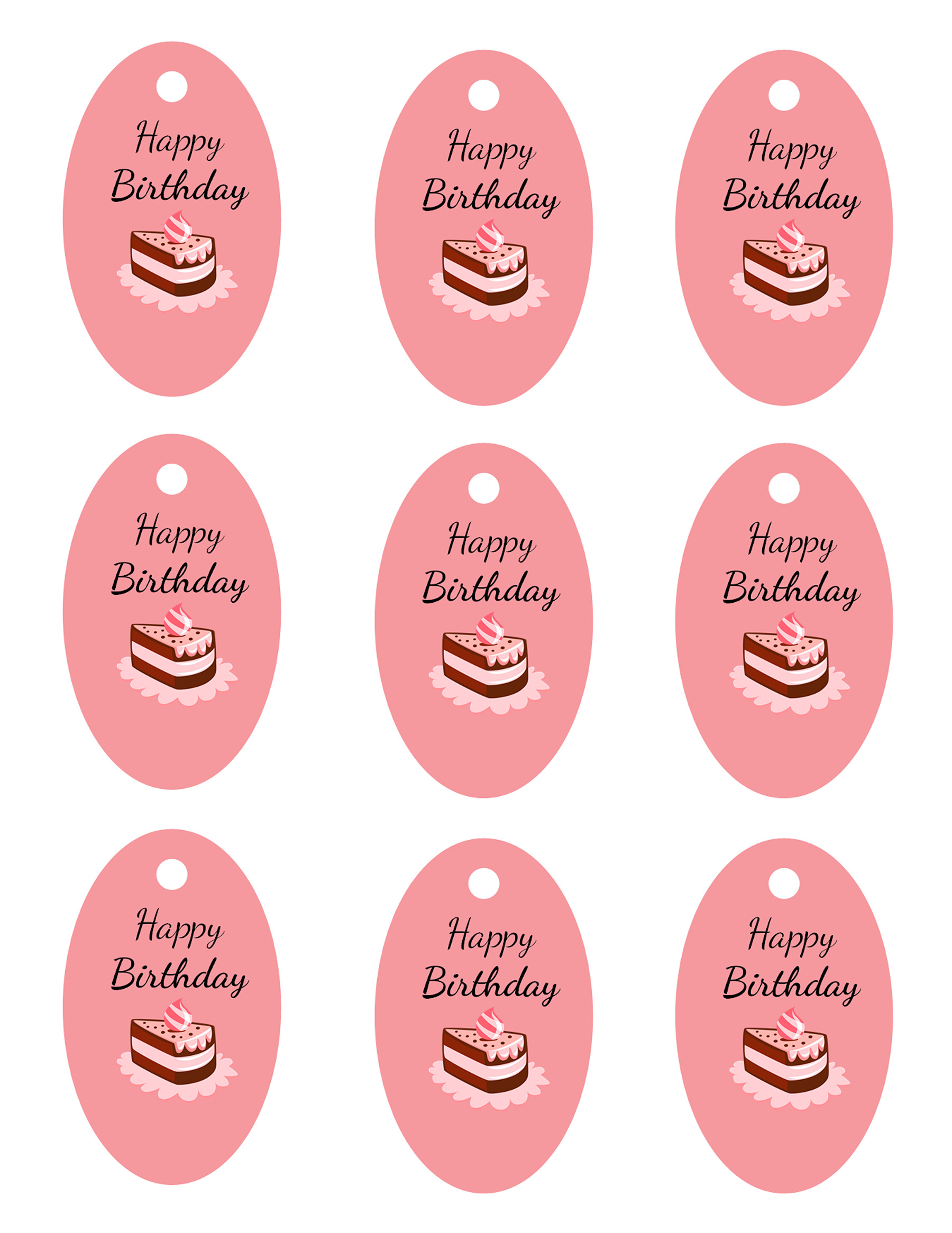 Customizable gift tag PPT slide