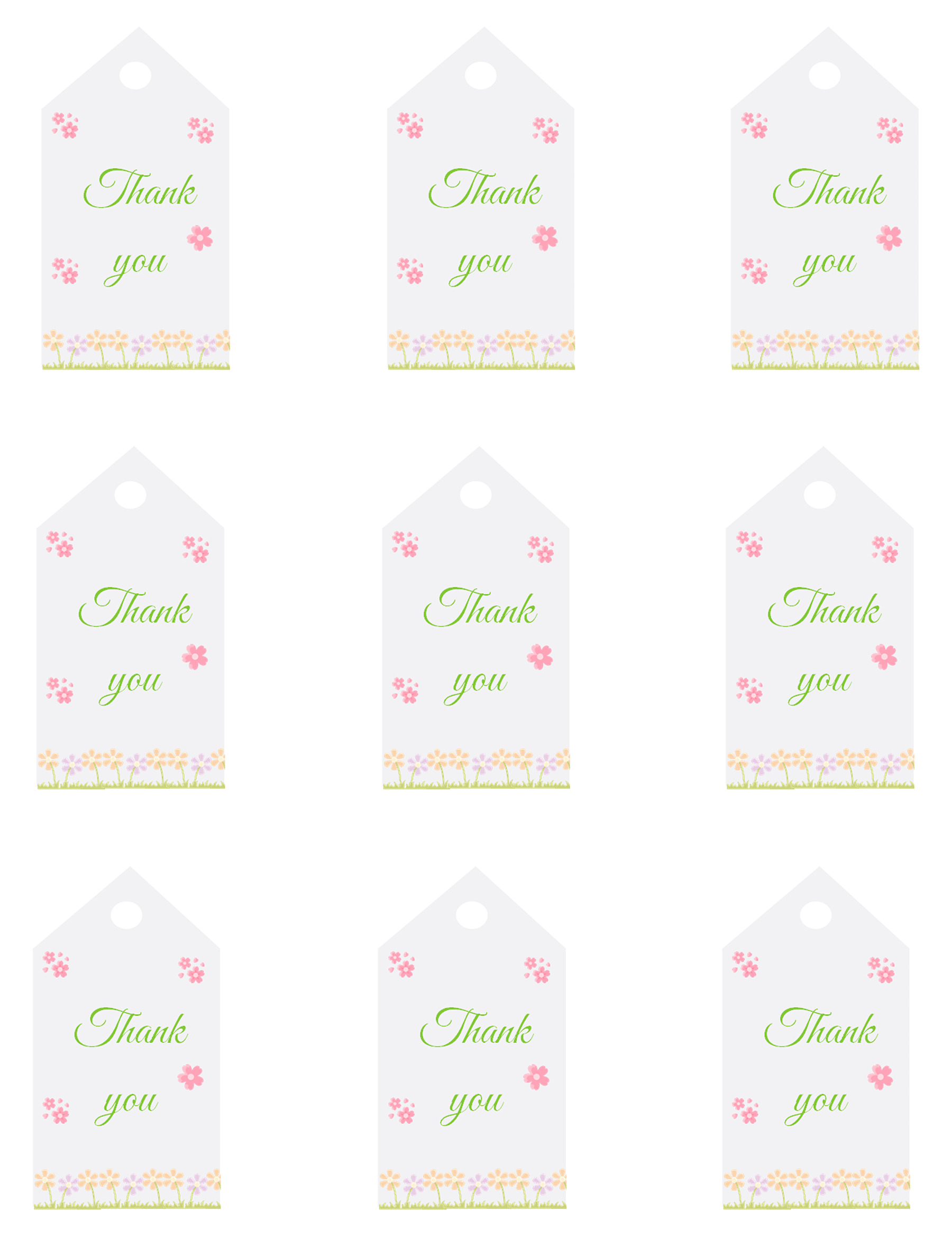 Printable gift tag design in PPT