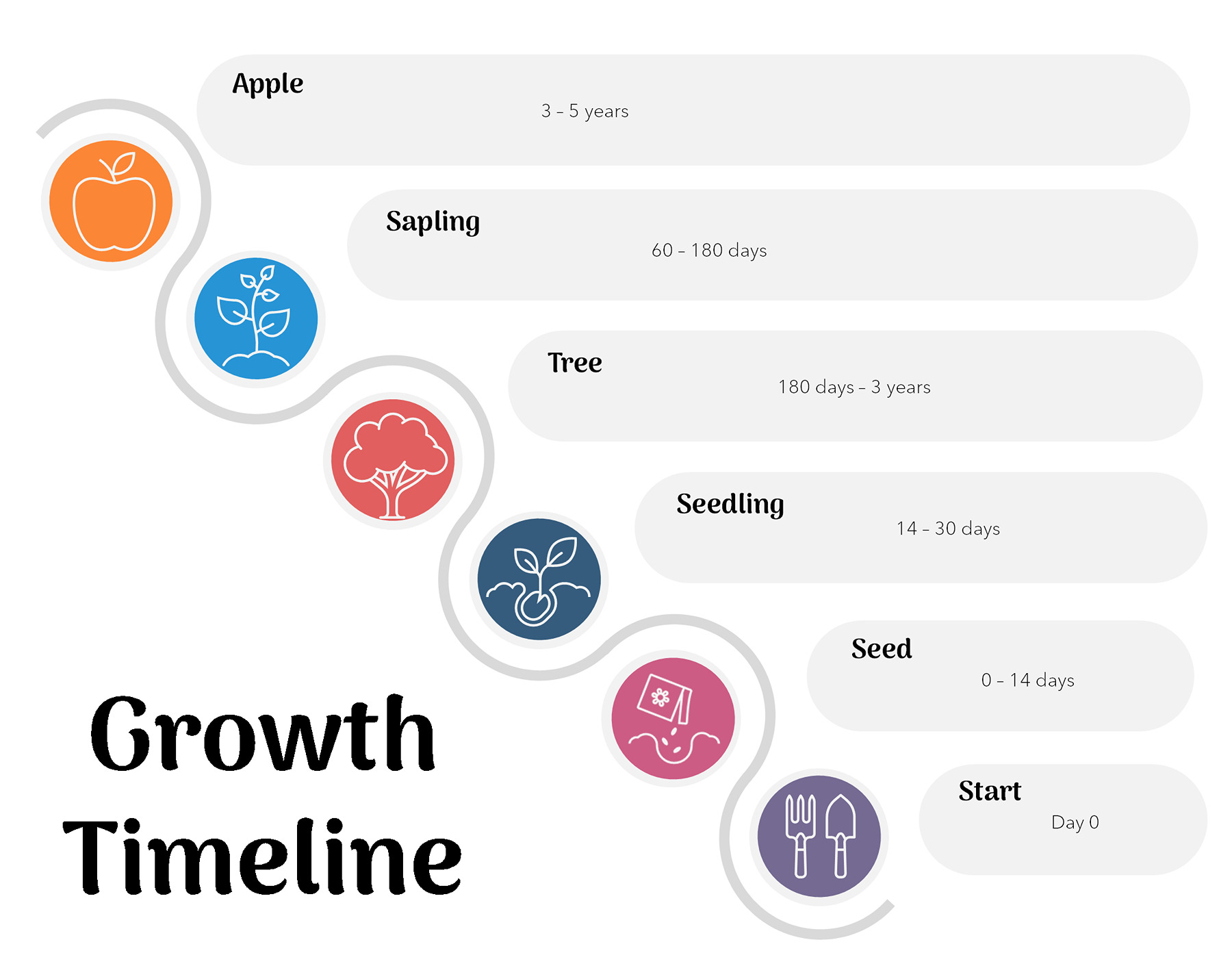 Free downloadable Growth timeline Template