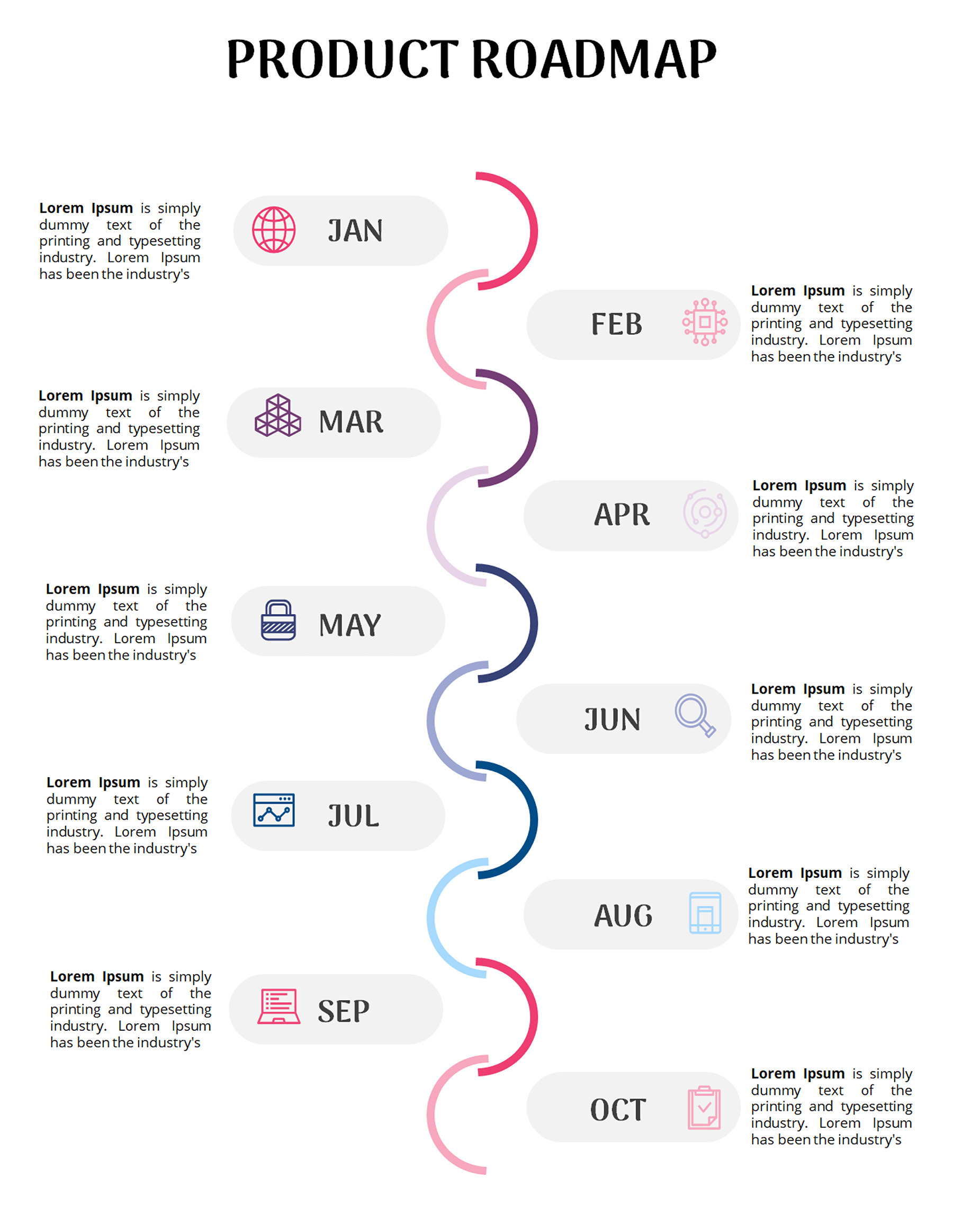 Simple Style Timeline Free Timeline Templates for Projects, Events & History