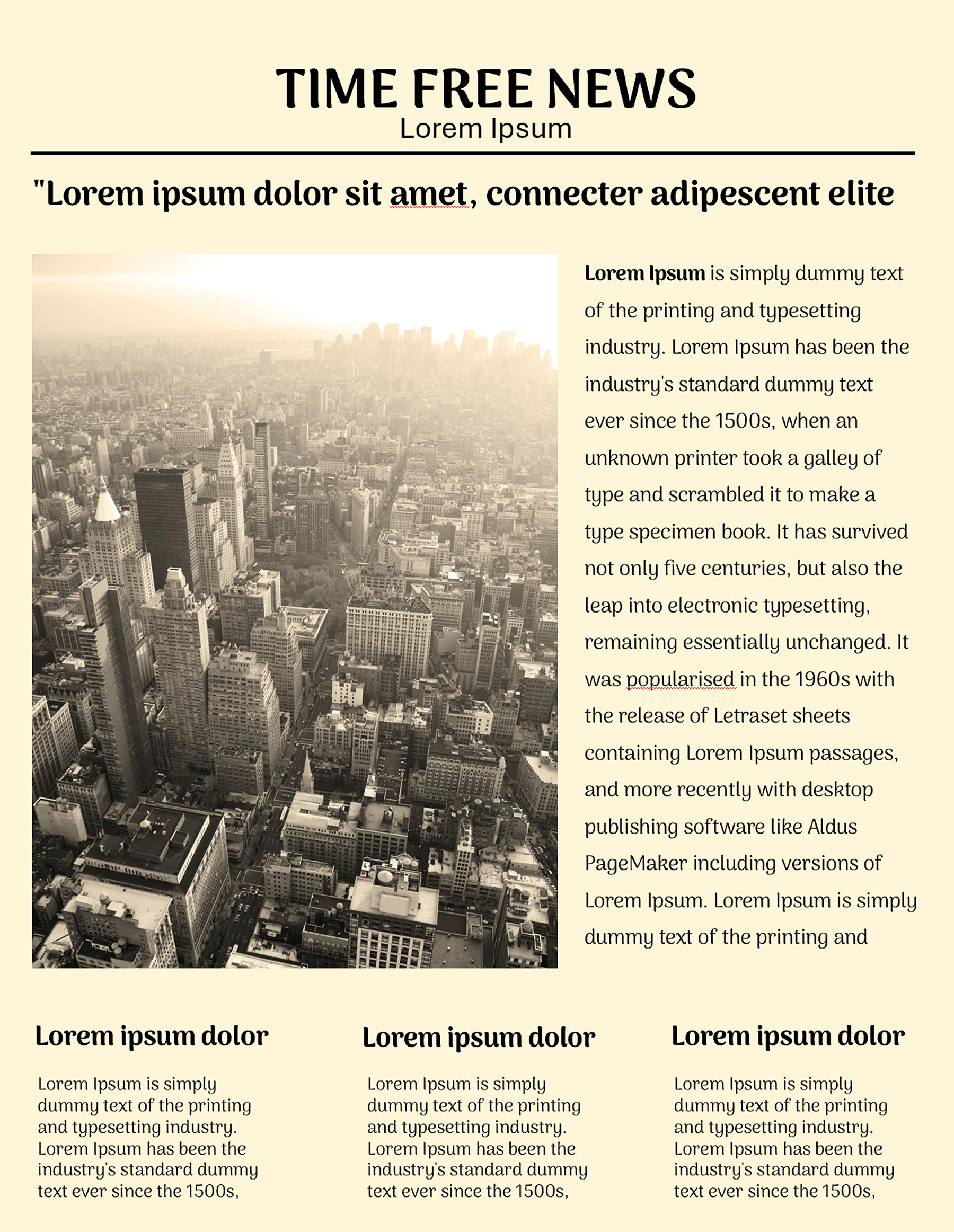 Free Vintage newspaper in ppt