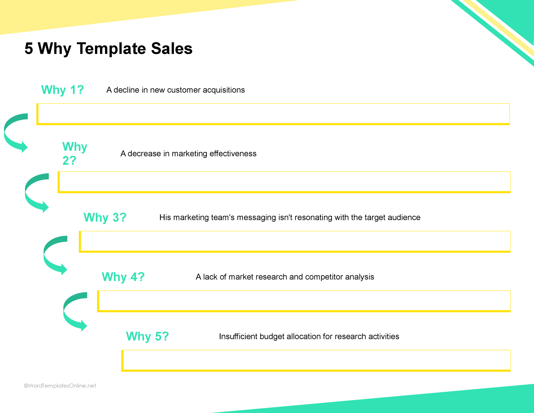 "professional 5 Whys template Word format free"
