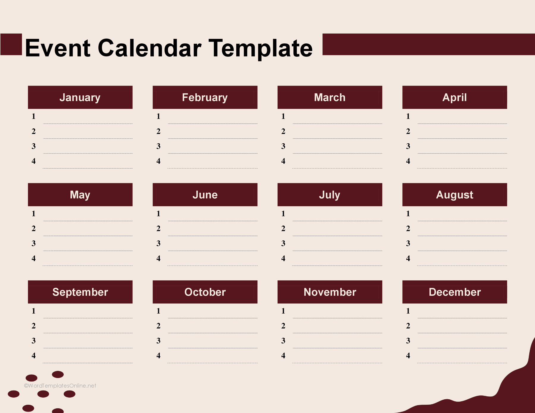 Event Calendar 03 — preview 1