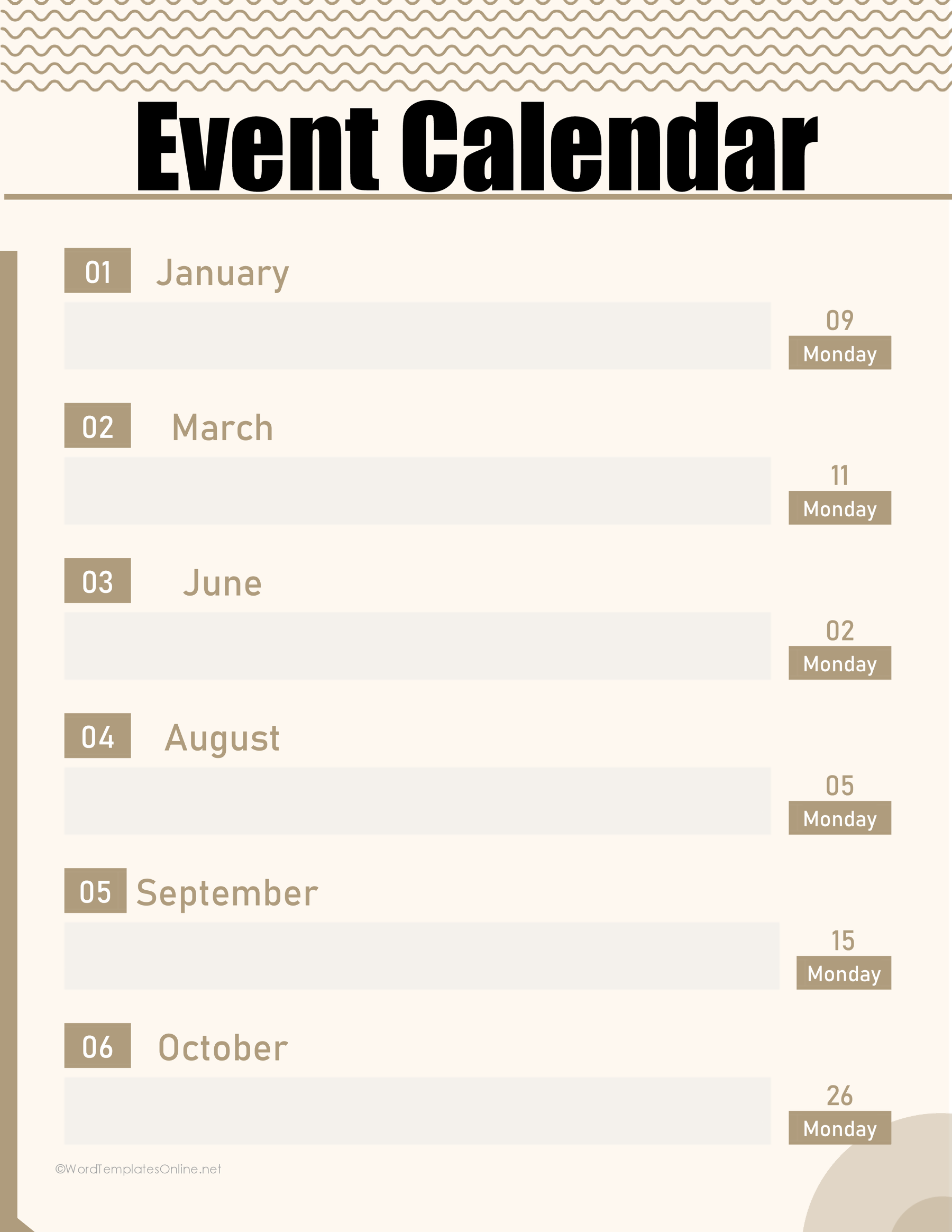 Event Calendar 05 — preview 1