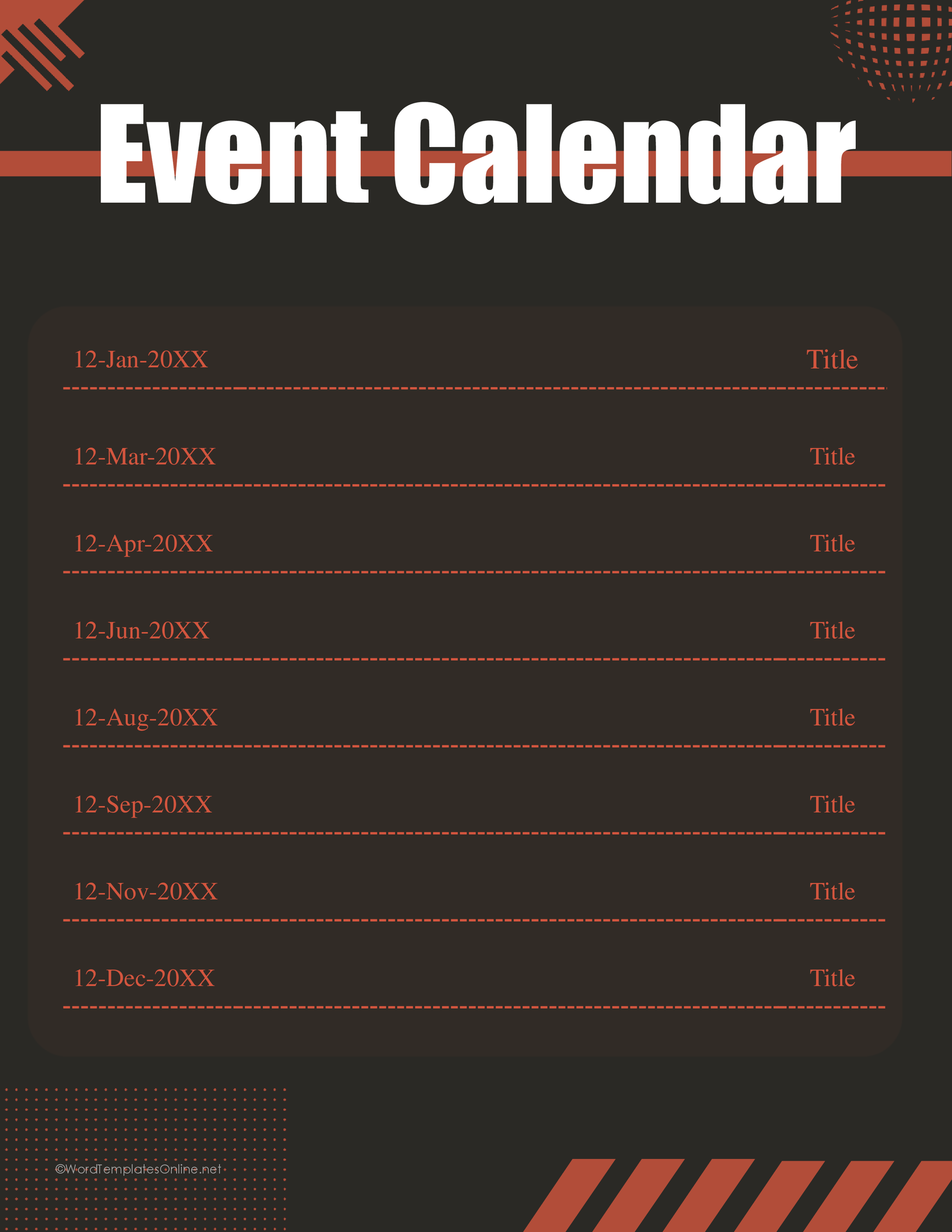 Event Calendar 06 — preview 1
