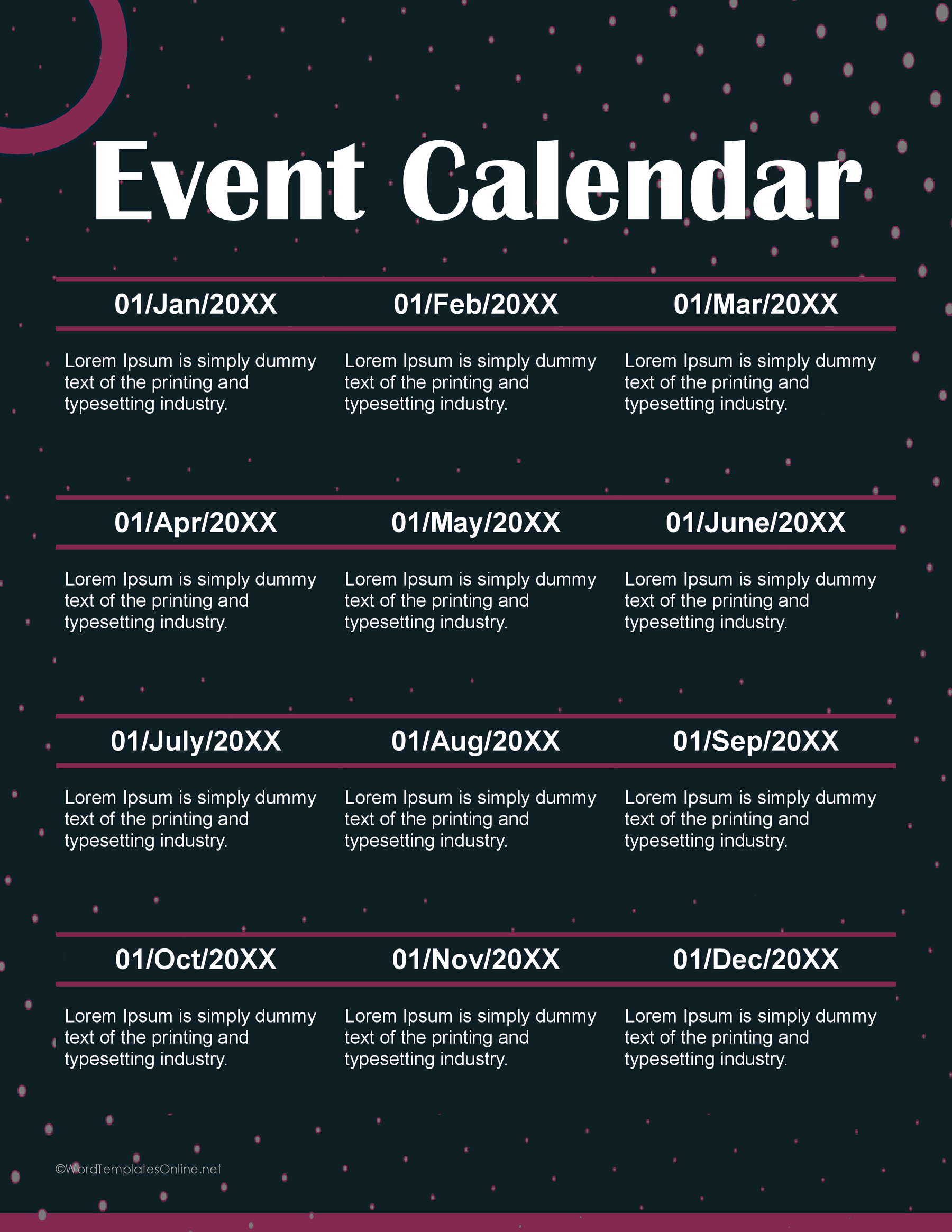 Event Calendar 07 — preview 1