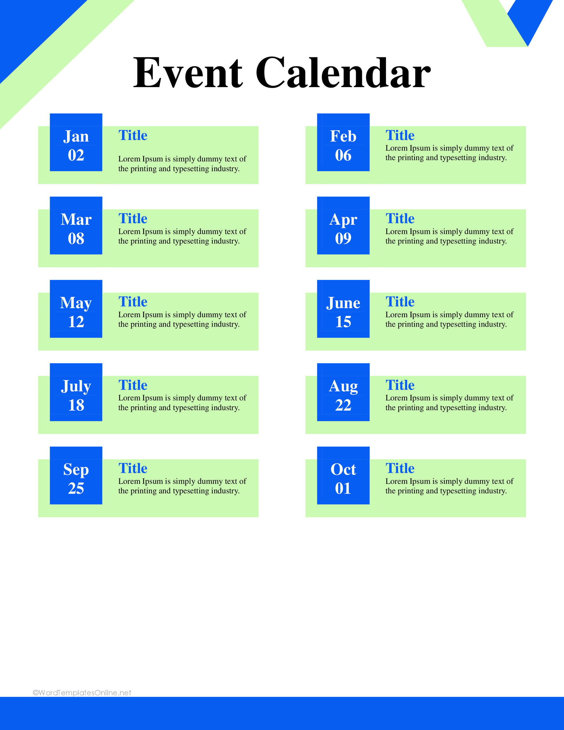 Event Calendar 08 — preview 1