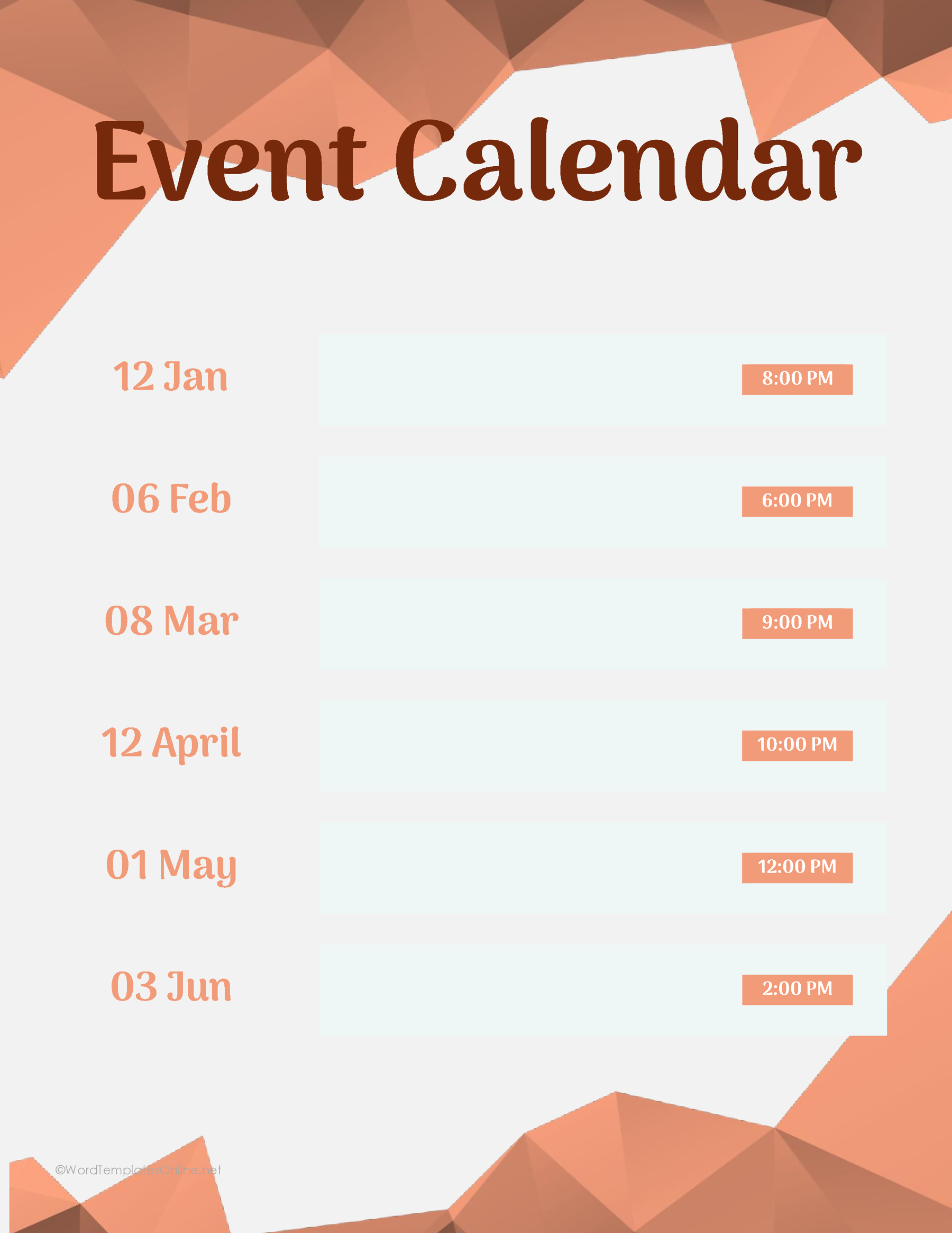 Event Calendar 09 — preview 1