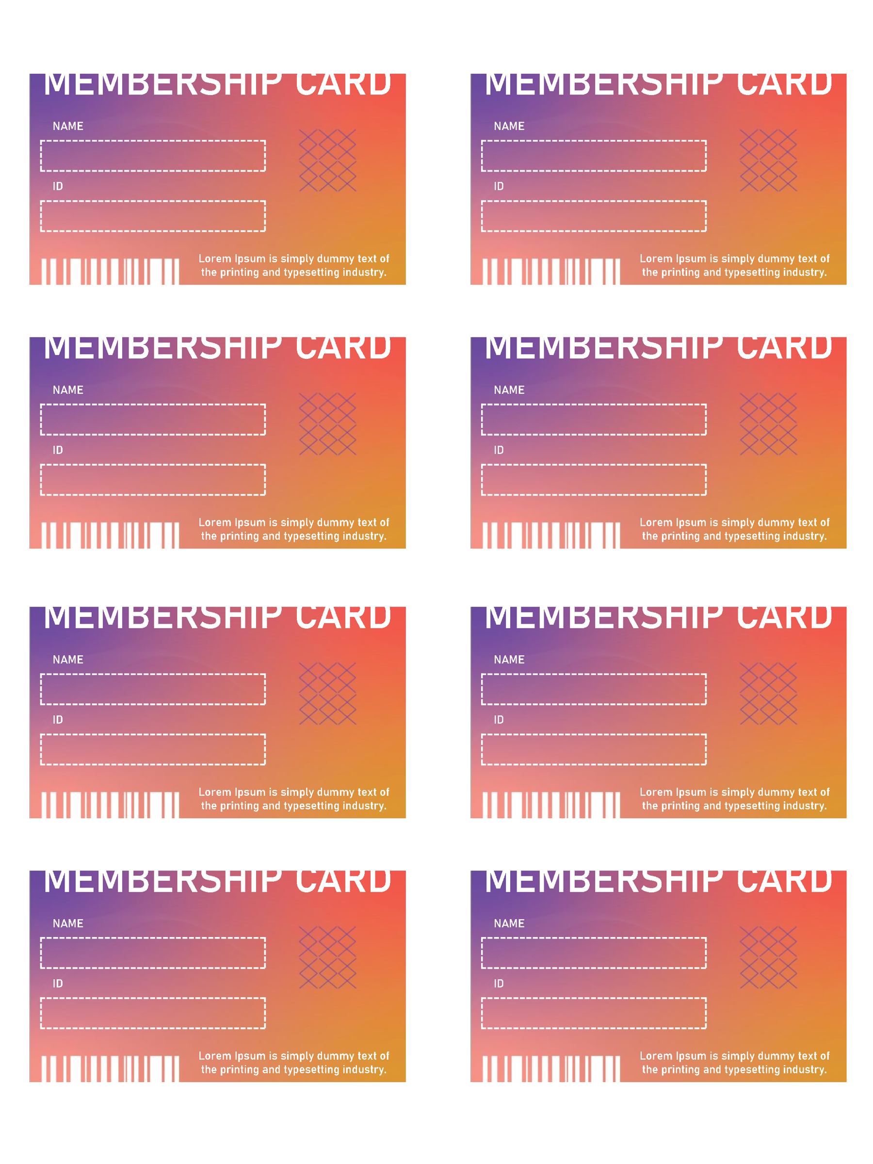 10 Printable Membership Card Templates for PowerPoint