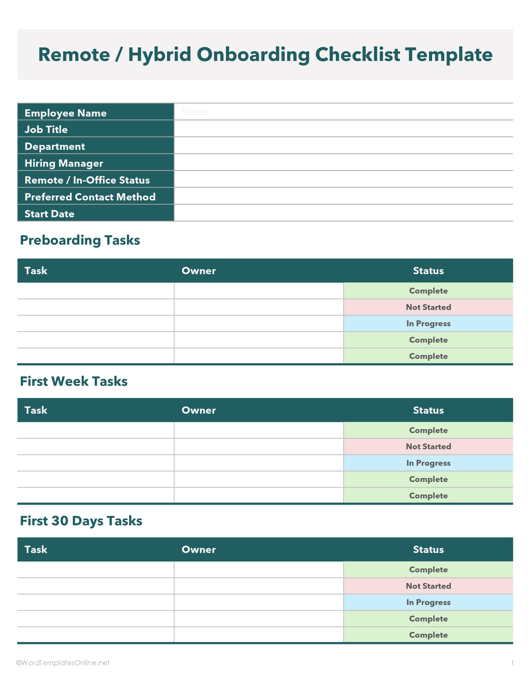 Onboarding Checklist 01 — preview 1
