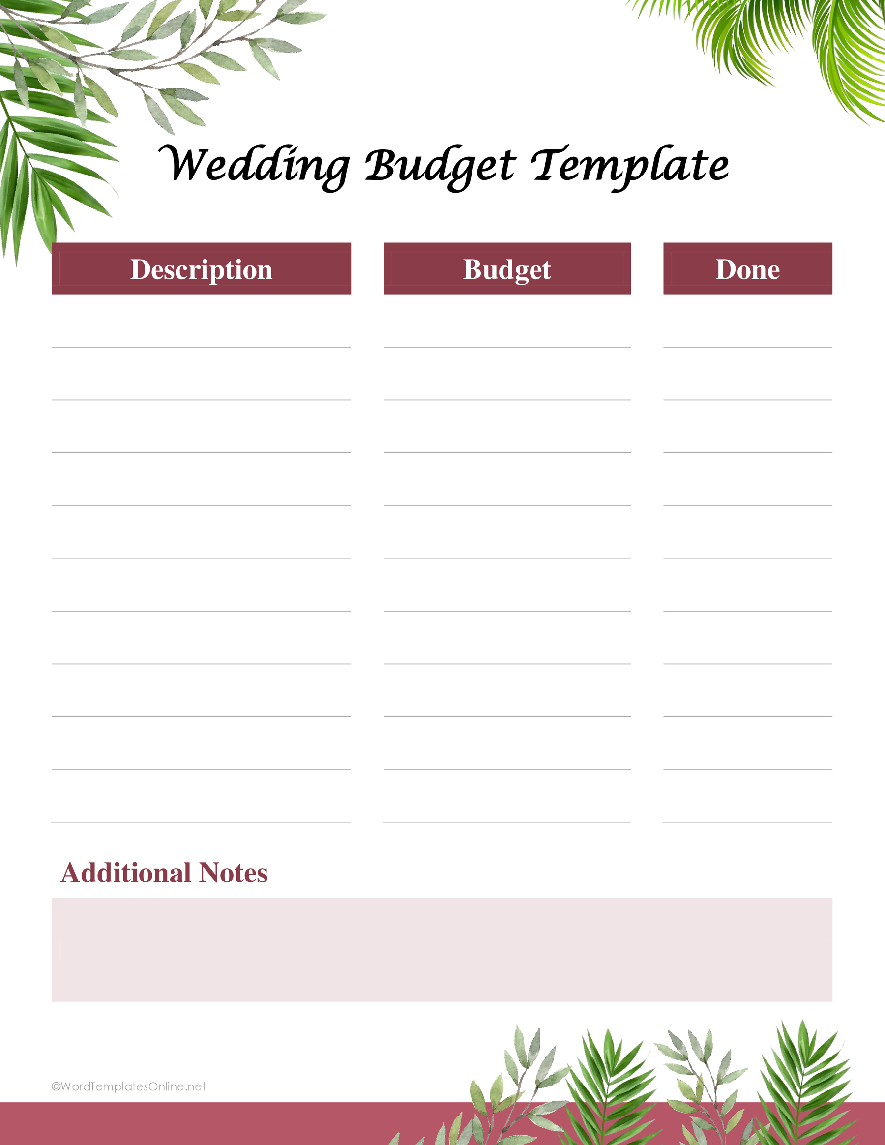 Wedding Budget 01 — preview 1