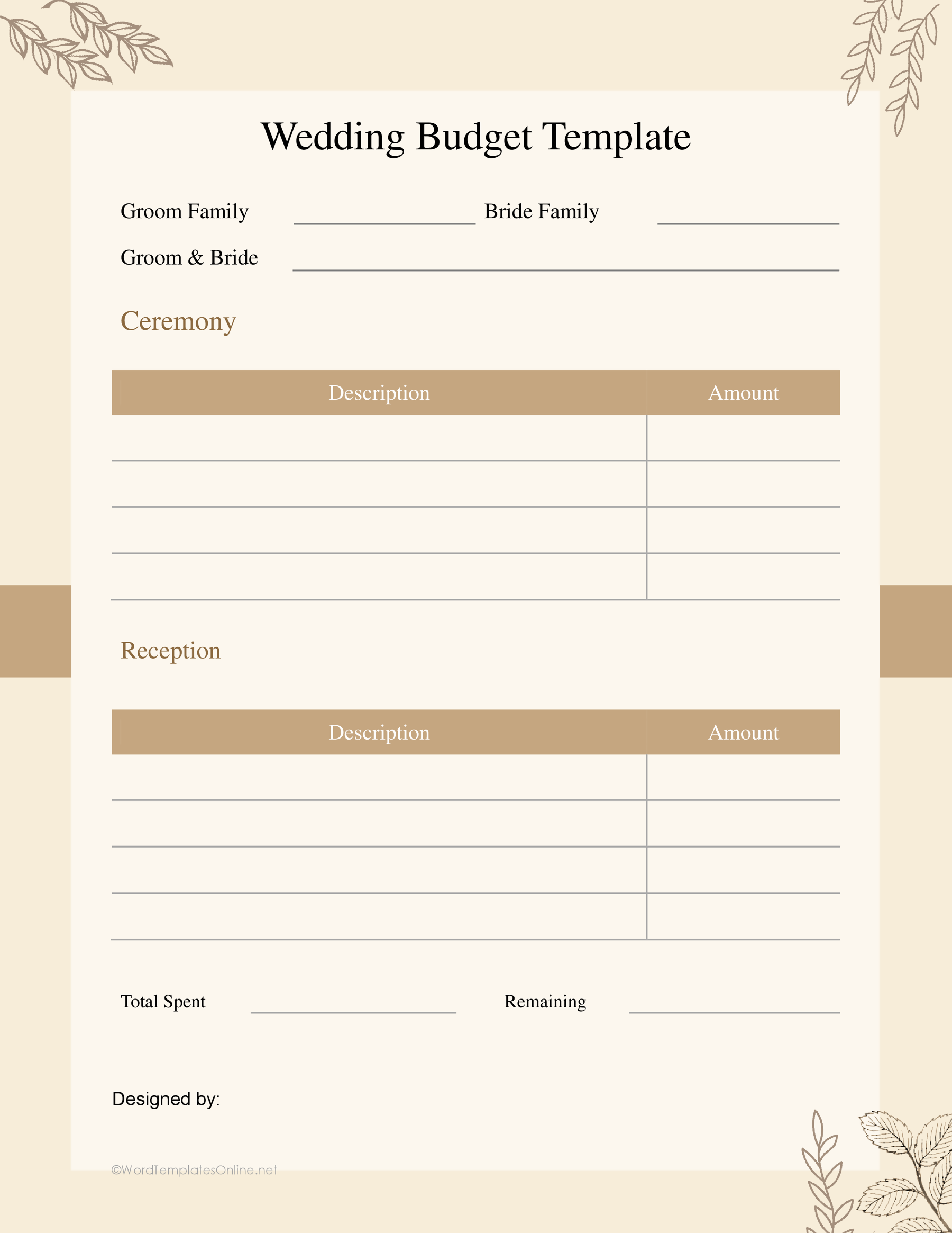 Wedding Budget 02 — preview 1