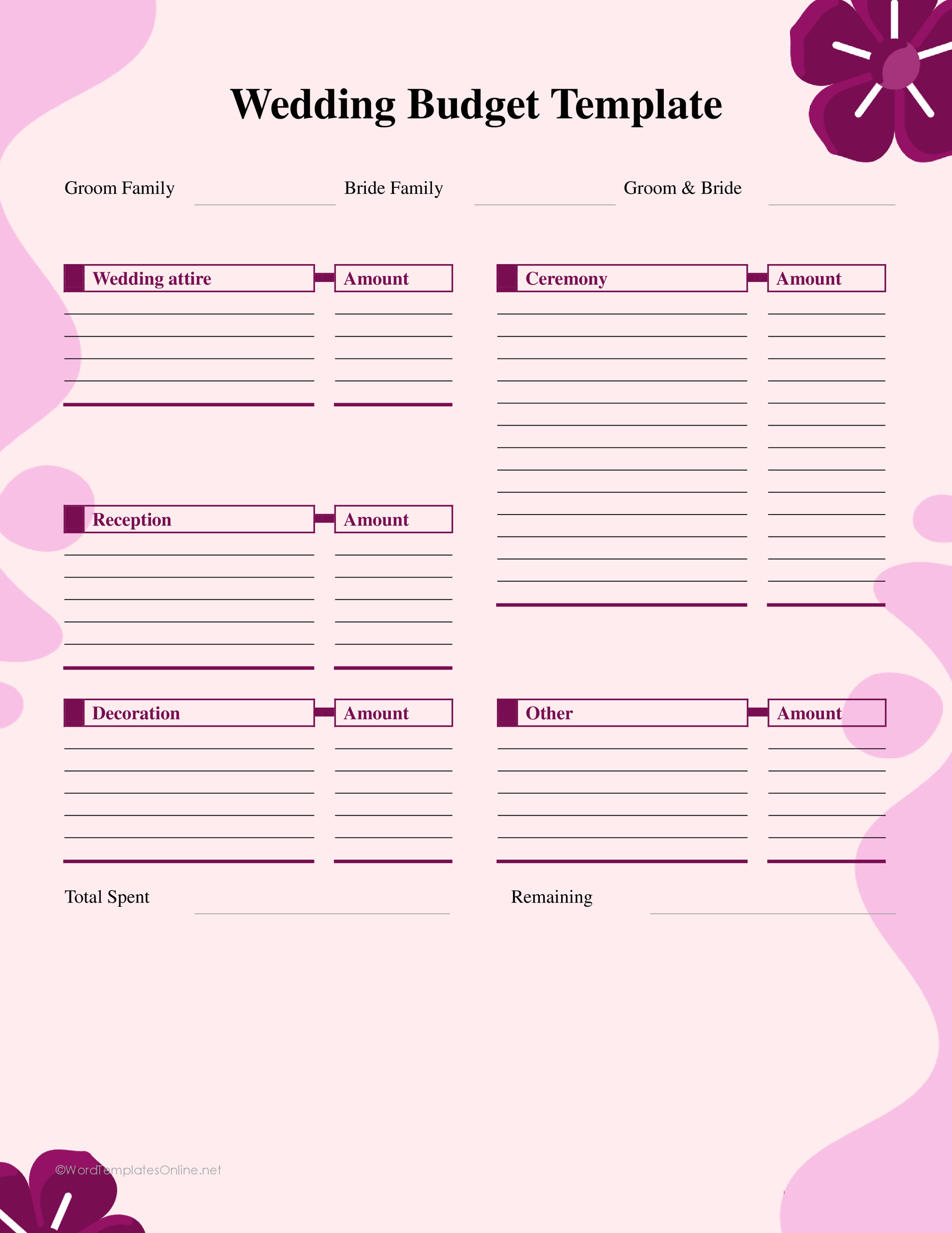 Wedding Budget 03 — preview 1
