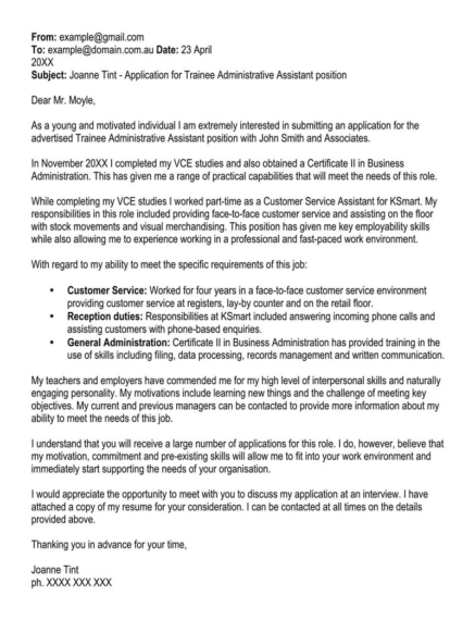 32 Email Cover Letter Samples | How to Write (Examples)