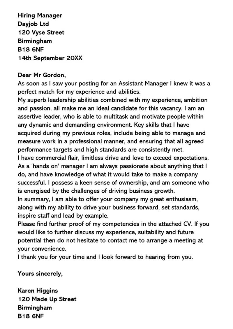 Sample Letter To Manager from www.wordtemplatesonline.net