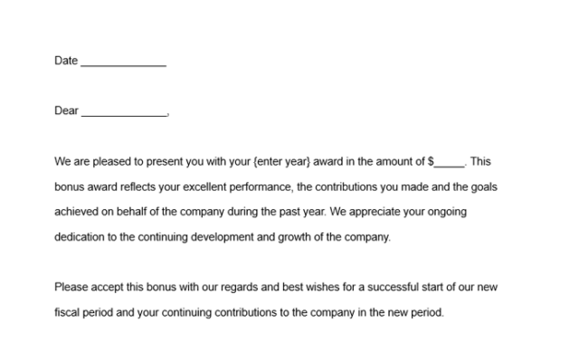 15 Best Award Letter Templates Amp Samples And Guidelines