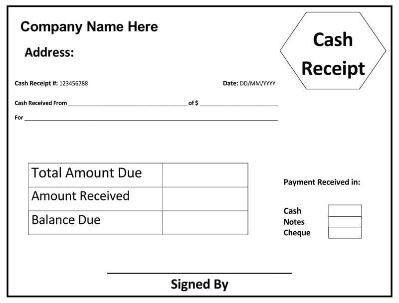 Money Receipt