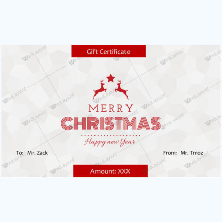 50+ Free Christmas Gift Certificate Templates for 2024