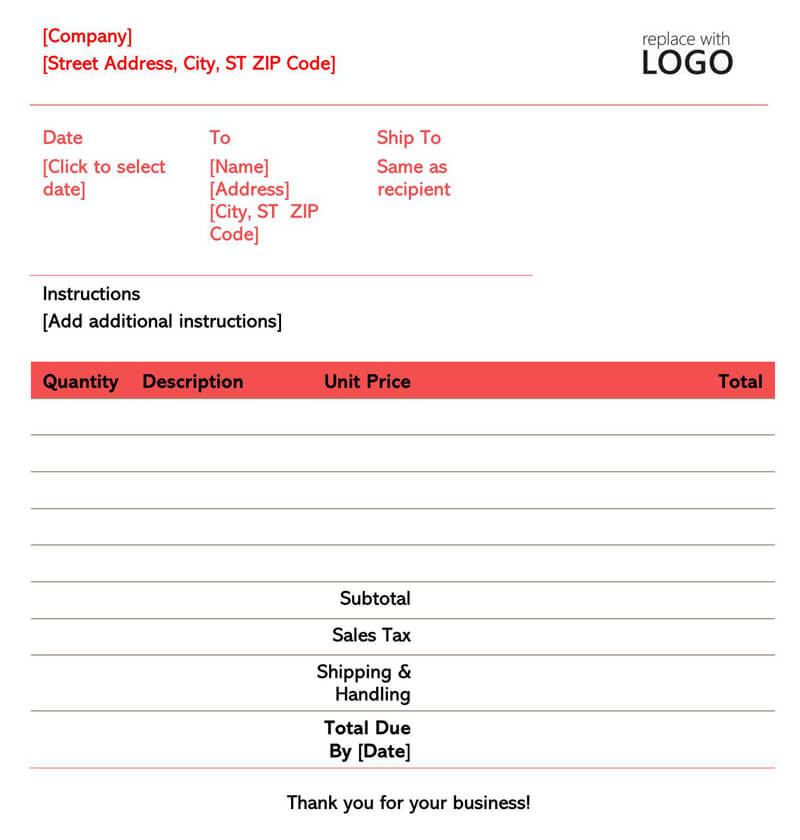 Efficient Contractor Receipt Template - Printable Sample