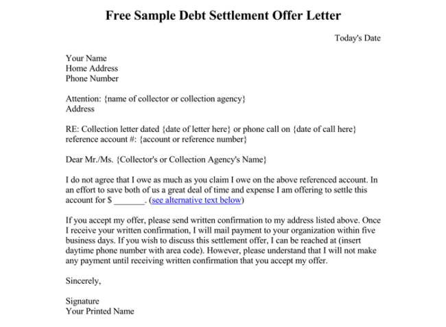 Writing A Letter To Debt Collectors from www.wordtemplatesonline.net