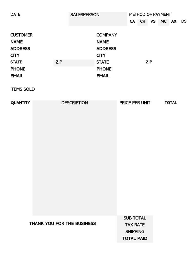 22+ Free Medical Receipt (Bill) Templates (Word  PDF) For Doctors Invoice Template