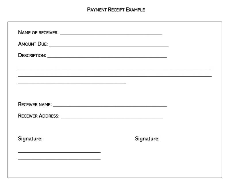 microsoft word payment receipt template