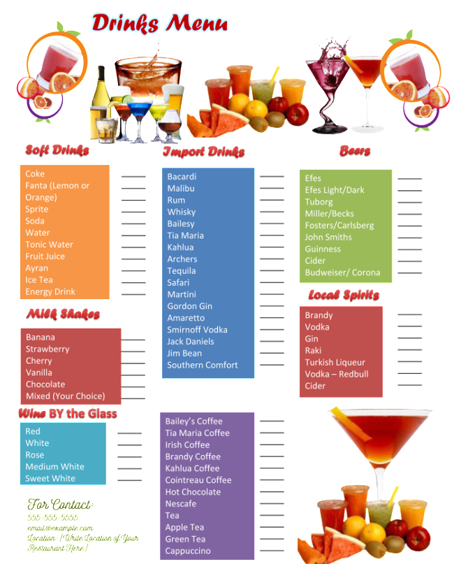 15 Best Drink Menu Templates How To Design Word PSD AI