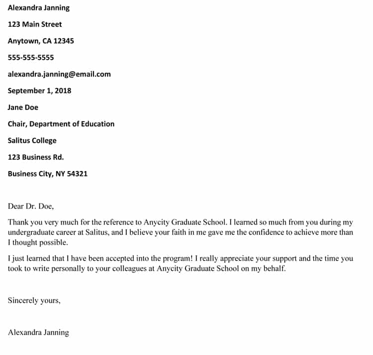 Great Graduate Career Recommendation Letter Sample as Word File