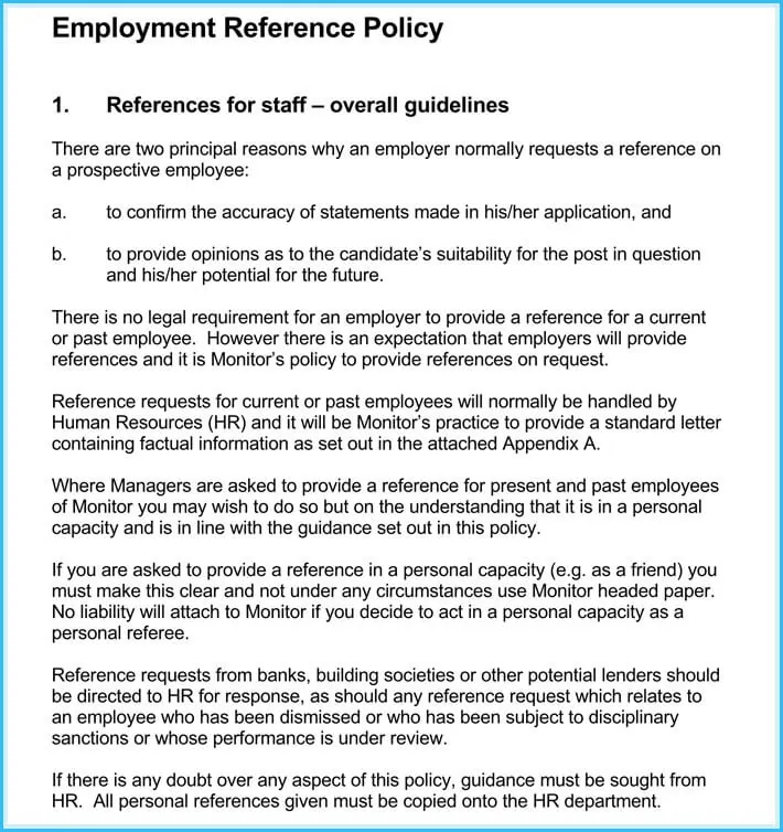 Sample Reference Letters For Human Resource With Writing Tips