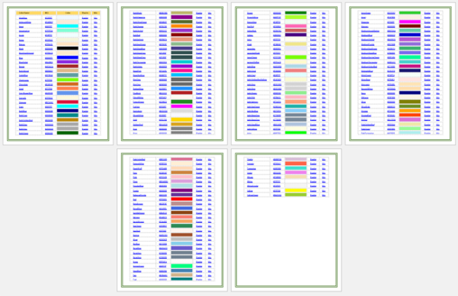 HTML Color Code Charts to Help you in Using Perfect Color