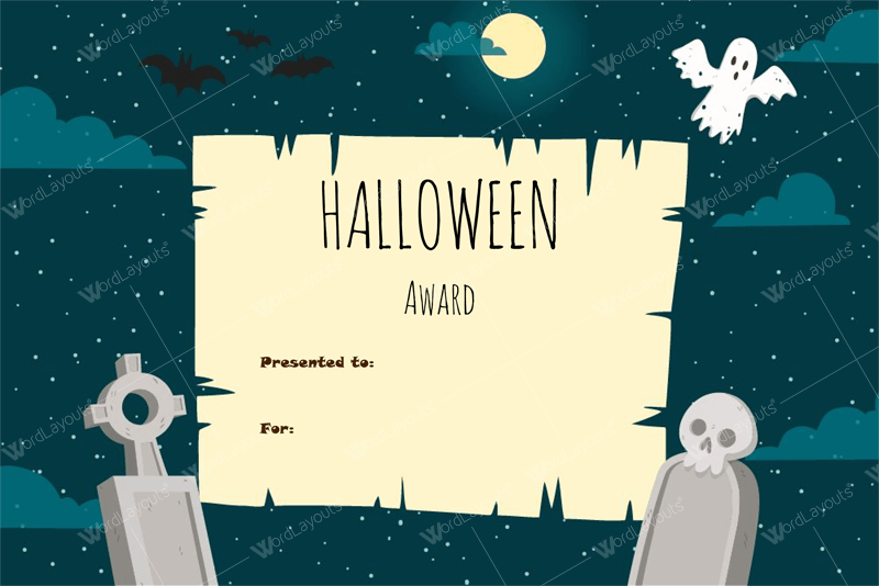 Halloween Award Certificates - 5+ Printables for Microsoft ...