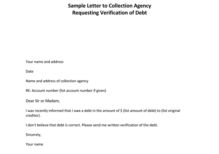 Debt Validation Letter Example from www.wordtemplatesonline.net