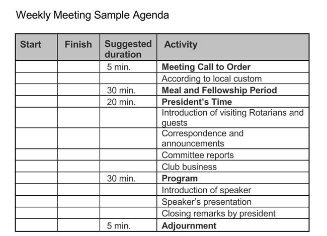 101 Guide of Weekly Meeting Agenda (with Free Templates)