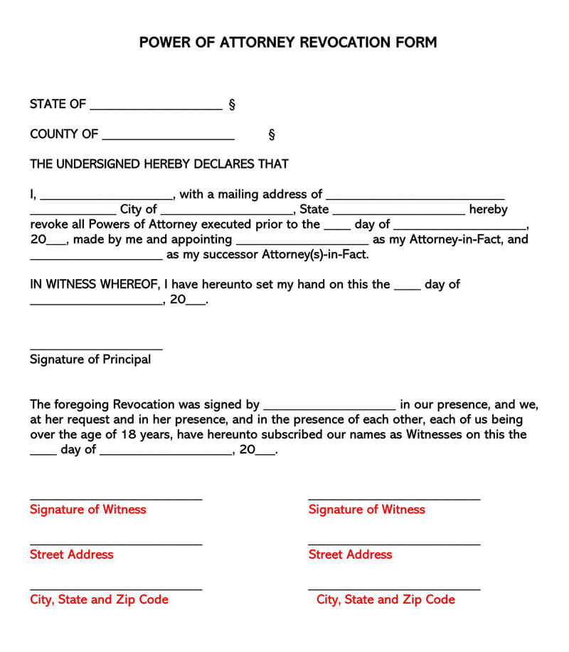 How to Revoke a Power of Attorney (Free Revocation Forms)